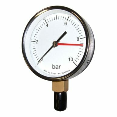 3000 psig SWP 1/4 FNPT Back Connection Mid-West 142-AA-00-OO-100H Differential Pressure Gauge with Aluminum Body and 316 Stainless Steel Internals 0-100 IN H2O Range 2-1/2 Dial 3/2/3% Full Scale Accuracy Diaphragm Type 